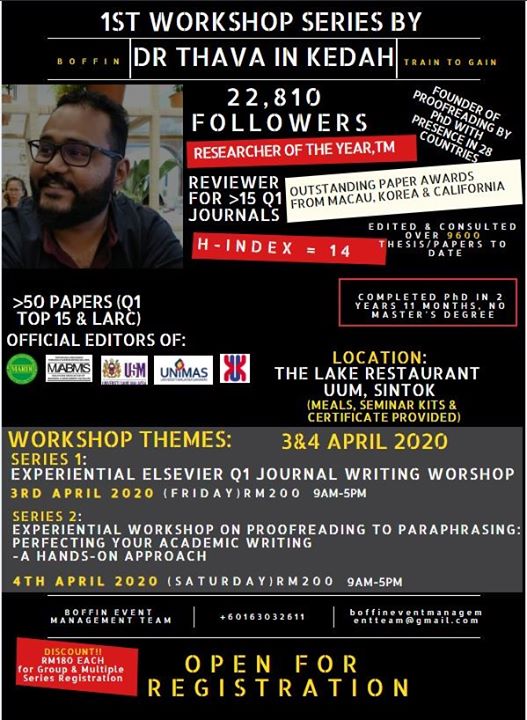 Workshop: Public Q1 Journal Workshop with Elsevier Template in KEDAH