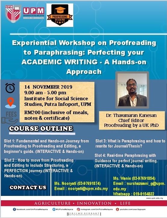 Workshop: Proofreading to Paraphrasing